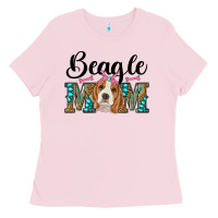 Bubblegum Pink western beagle mom Ladies Tee - RanaPortraitStore