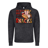 Vintage Black i'm just here for the snacks baseball Vintage Hoodie - Jasminsmagicworld