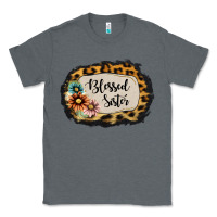 Charcoal Heather Blessed Sister Classic Tee - Jasminsmagicworld