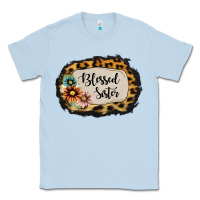 Dusty Blue Blessed Sister Classic Tee - Jasminsmagicworld