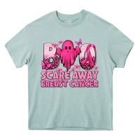 Arona Boo Scare Away Breast Cancer Heavy Core Tee - texasbilliewilder