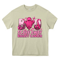 Mossy Boo Scare Away Breast Cancer Heavy Core Tee - texasbilliewilder