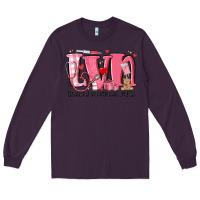 Plum lvn licensed vocational nurse valentine's day Long Sleeve Tee - MaliasSmallBusiness