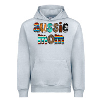 Heather Grey Aussie mom Urban Hoodie - CowCowDesign