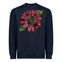 Navy chocolate sunflower Heavyweight Sweatshirt - LillyAllenDesigns