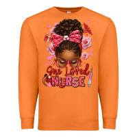 Carrot one loved nurse afro messy bun Premium Sweatshirt - texasbilliewilder