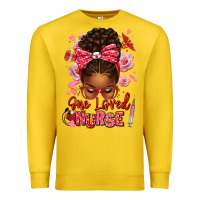 Lemon one loved nurse afro messy bun Premium Sweatshirt - texasbilliewilder