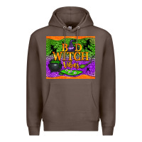 Coffee Bad witch vibes Premium Hoodie - NancyCooperArtShop