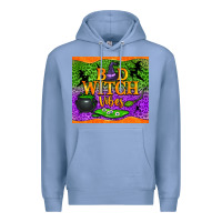 Colony Blue Bad witch vibes Premium Hoodie - NancyCooperArtShop