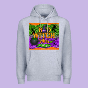 Bad Witch Vibes Premium Hoodie Designed By Nancycooperartshop