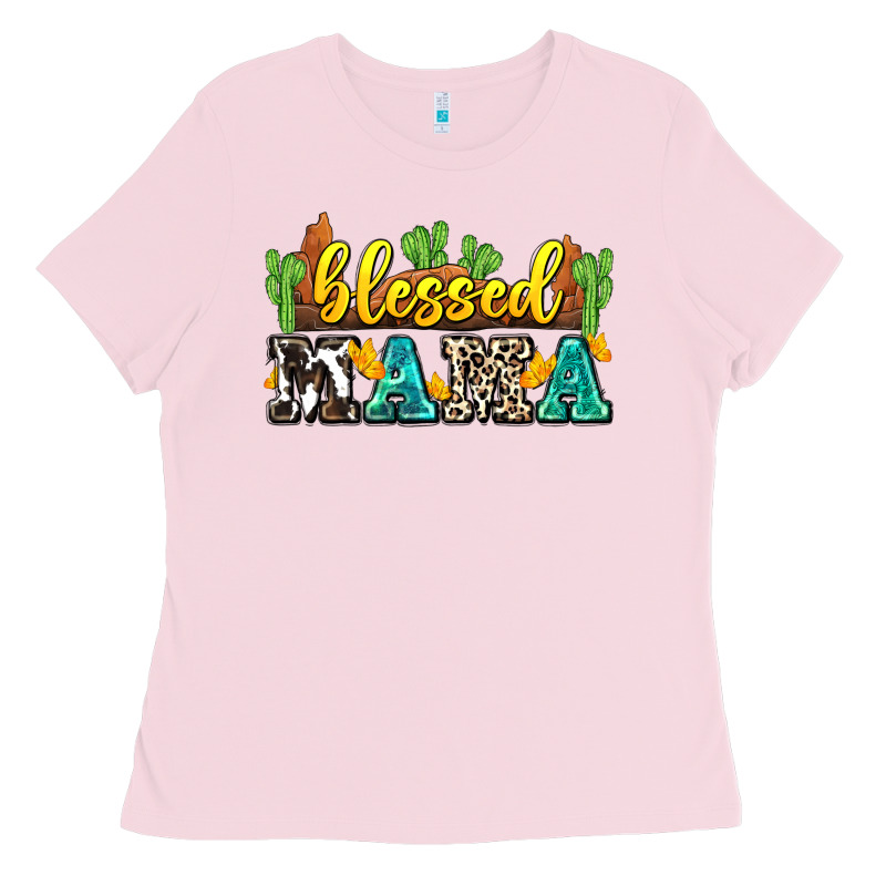 Blessed Mama Ladies Tee by Zillion Design Studio | Teevron