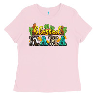 Bubblegum Pink blessed mama Ladies Tee - Zillion Design Studio