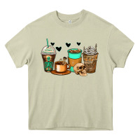 Mossy skeleton coffee cups Heavy Core Tee - Zillion Design Studio