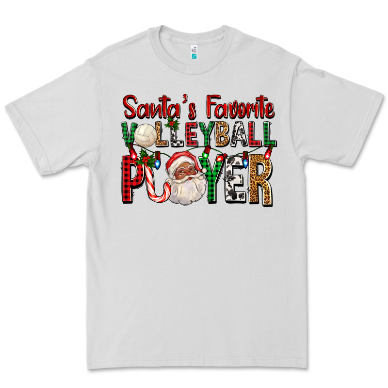 Afro Santa's Favorite Volleyball Player For Christ Premium Tee by FaDigitalArtStudio | Teevron