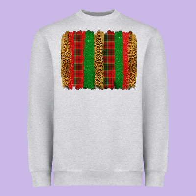 Christmas Brushstroke Heavyweight Sweatshirt Designed By Jasminsmagicworld