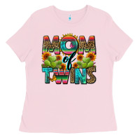 Bubblegum Pink mom of twins Ladies Tee - Zillion Design Studio