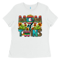 White mom of twins Ladies Tee - Zillion Design Studio