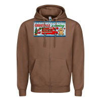Chestnut christmas is coming license plate Zipper Hoodie - BundleAndBundleShop