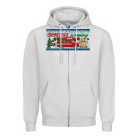 Dove Grey christmas is coming license plate Zipper Hoodie - BundleAndBundleShop