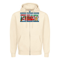Sandshell christmas is coming license plate Zipper Hoodie - BundleAndBundleShop