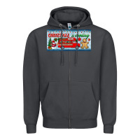 Smoke christmas is coming license plate Zipper Hoodie - BundleAndBundleShop