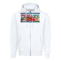 White christmas is coming license plate Zipper Hoodie - BundleAndBundleShop
