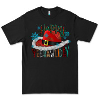 Black happy yeehawliday Premium Tee - CowhideDigitalArt
