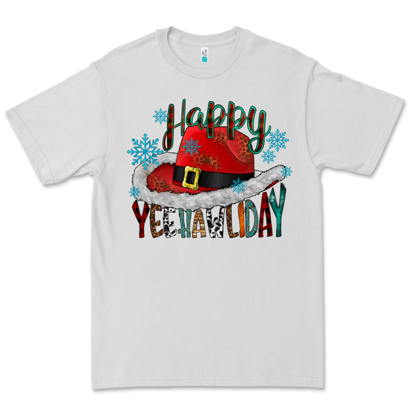 Happy Yeehawliday Premium Tee by CowhideDigitalArt | Teevron