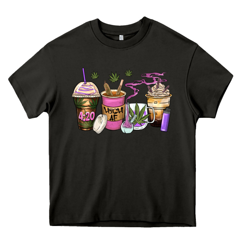 Weed Coffee Cups Heavy Core Tee by Zillion Design Studio | Teevron