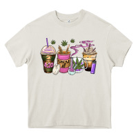 Cream weed coffee cups Heavy Core Tee - Zillion Design Studio