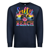 Navy Salty beach Premium Sweatshirt - NancyCooperArtShop