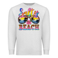 Oatmeal Heather Salty beach Premium Sweatshirt - NancyCooperArtShop