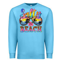 Ocean Blue Salty beach Premium Sweatshirt - NancyCooperArtShop