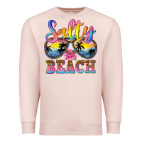 Pale Pink Salty beach Premium Sweatshirt - NancyCooperArtShop