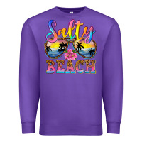 Purple Salty beach Premium Sweatshirt - NancyCooperArtShop