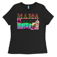 Black mama needs a drink Ladies Tee - Zillion Design Studio