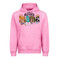 Fuchsia Pink Blessed Mama Urban Hoodie - CowCowDesign