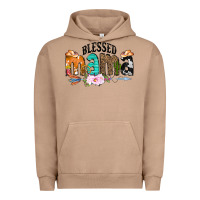 Pigment Burro Blessed Mama Urban Hoodie - CowCowDesign