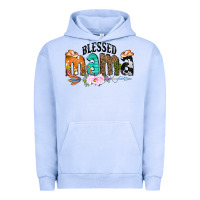 Pigment Grape Ice Blessed Mama Urban Hoodie - CowCowDesign