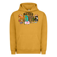 Pigment Peanut Butter Blessed Mama Urban Hoodie - CowCowDesign