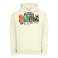 Pigment Pistachio Blessed Mama Urban Hoodie - CowCowDesign