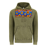 Vintage Olive armed forces day sunflower Vintage Hoodie - Artiststas