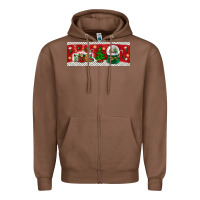 Chestnut noel Zipper Hoodie - BundleAndBundleShop
