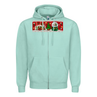 Seafoam noel Zipper Hoodie - BundleAndBundleShop