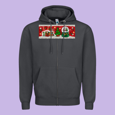 Noel Zipper Hoodie Designed By Bundleandbundleshop