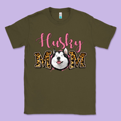 Husky Mom Classic Tee Designed By Jasminsmagicworld