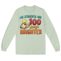 Matcha my students 100 days brighter Long Sleeve Tee - MaliasSmallBusiness