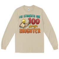 Mushroom my students 100 days brighter Long Sleeve Tee - MaliasSmallBusiness
