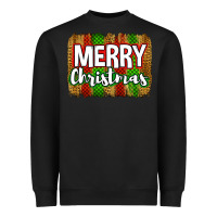 Black merry christmas brushstroke Heavyweight Sweatshirt - Jasminsmagicworld