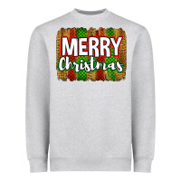 Heather Grey merry christmas brushstroke Heavyweight Sweatshirt - Jasminsmagicworld